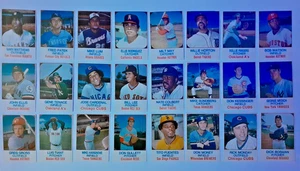 Lote de 24 tarjetas de béisbol promocionales raro paquete de pastel de bocadillos 1976 casi nuevo estado - Imagen 1 de 5