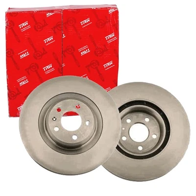 2x TRW Disques de Frein 345mm Ventilé Avant Convient pour Audi A4 A5 Q5 DF6014S - Photo 1/4
