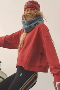 Free People | Pullover FP Movement Intercept Cherry Crush XL de gran tamaño acogedor - Imagen 1 de 13