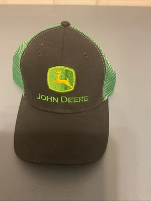 LP69092 John Deere Licencia Negro y Verde Con Malla Suave Sombrero/Gorra Camionero Foto 1 de 4