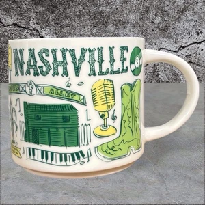 Starbucks Been There Series 2021 Nashville Coffee Mug 14 oz Ceramic Green - Picture 1 of 6