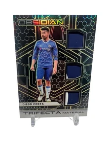 2021-22 Panini Obsidian Trifecta Material Electric Etch /10 Diego Costa Soccer - Picture 1 of 2