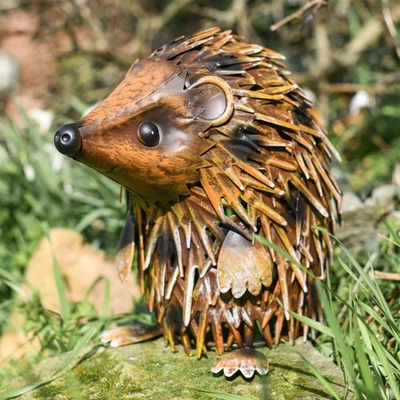 Hedgehog Garden Ornament - Autumn Winter Themed Decoration - Image 1 of 4