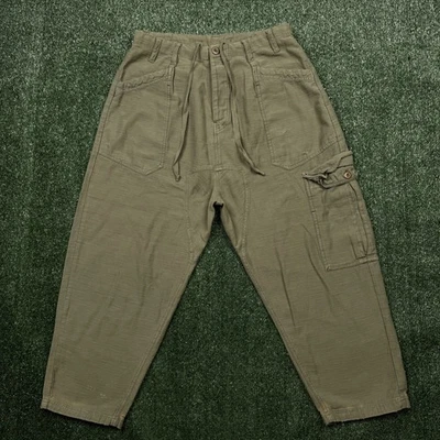 Calça cargo Free People Bay to Breakers feminina tamanho P 30 x 22 verde boho casual - Imagem 1 de 4