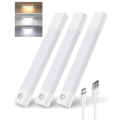 Rechargeable LED Cabinet Lights with Smart Motion Sensor - 3 Color Temperatures - Image 1 of 4