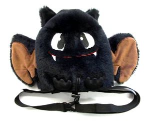 BG Climbing Plüsch Chalkbag Fledermaus zum Klettern schwarz Kunstfell mit Gürtel - Bild 1 von 12
