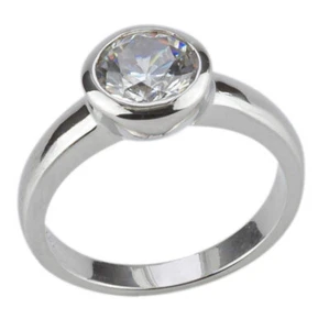 Solitärring mit Zirkonia von GOOIX aus 925 Silber - Bild 1 von 4