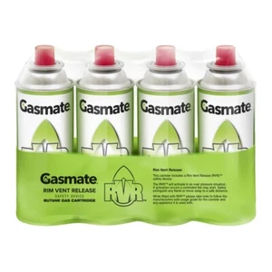 【BULK DISCOUNT】Gasmate 220g Rim Vent Safety RVR Butane Gas Cartridge - 4 Pack - Picture 1 of 1