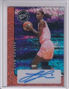 Lisa Leslie 2024 Leaf Collective Press Pass Shimmer Auto 1/1 $1.50 SHIPPING - Picture 1 of 2