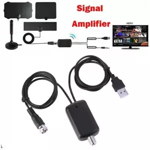 HDTV Antenna Amplifier Signal Booster TV High Gain Channel Boost Indoor NEW - Picture 1 of 14