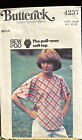Butterick 4237 Medium size the pull over s Soft top Sewing Pattern Cut