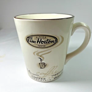 Advertising Coffee Mug Tim Hortons 2005 Ltd Ed #/No 005 Cream Steaming Cup Joe - Picture 1 of 6