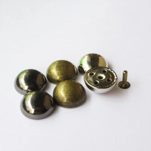Punk Studs Mushroom Half Round Dome Rivets for Clothes Shoes Belts Decor - Picture 1 of 29
