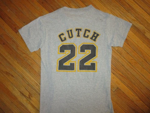 AUTOGRAPHED ANDREW MCCUTCHEN PITTSBURGH PIRATES JERSEY T SHIRT Adult SM Signed Cover