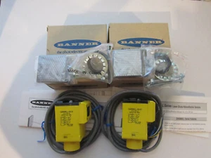 2 X BANNER Q45BB6LL - 69137 RETROREFLECTIVE SENSORS UNUSED - Picture 1 of 11