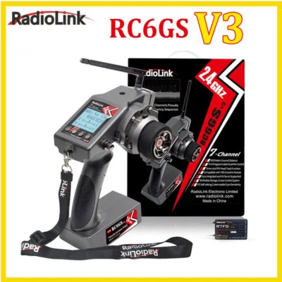 Radio Transmisor Radiolink RC6GS V3 2.4G 7 Canales Receptor R7FG para Coche RC Foto 1 de 4