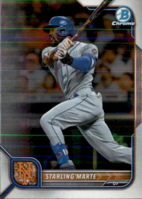 2022 BOWMAN CHROME NEW YORK METS - STARLING MARTE #97 - Image 1 of 2