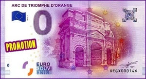 ARC DE TRIOMPHE D'ORANGE / BILLET 0 € / NULL EURO-SCHEIN / UEGX 2016-1 - Picture 1 of 1