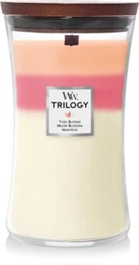 Woodwick Large Hurricane Hearthwick Blooming Orchard Triology Candle 21.5 oz - Picture 1 of 1