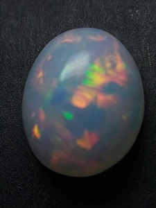 Large multi color opal cabochon - loose natural white opal gemstone 14.90 CTS - Bild 1 von 10
