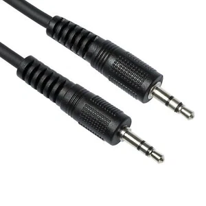 30cm Headphone Aux Cable Audio Lead 3.5mm Jack to Jack Stereo PC Car Male 0.3m - Picture 1 of 1