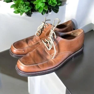 Johnston and Murphy Camel tan leather lace up shoes Men’s Size 10.5 - Picture 1 of 9