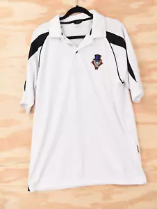 New Orleans Voodoo Team Issue Arena Football AFL White Polo Shirt Mens Large - Picture 1 of 13