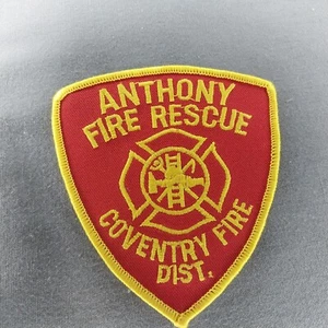 Anthony Fire Rescue Coventry Dept District 4" RI Rhode Island Patch - Imagen 1 de 2