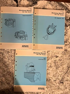 VOLVO PENTA Workshop Manuals LOT OF 3  "MD" Models 7796431-0 7796485-6 7735296-1 - Picture 1 of 10