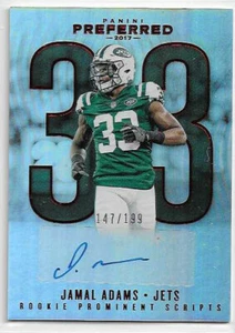 Jamal Adams 2017 jets Panini Preferido Rojo Prominente Novato Control SP/199 - Imagen 1 de 1