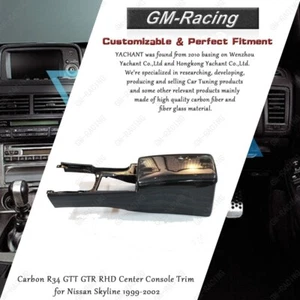 Carbon R34 GTT GTR RHD Center Console Trim for Nissan Skyline 1999-2002 - Picture 1 of 16