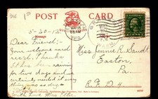 1912 Graham Washington Crisp Cancel Card - L27998