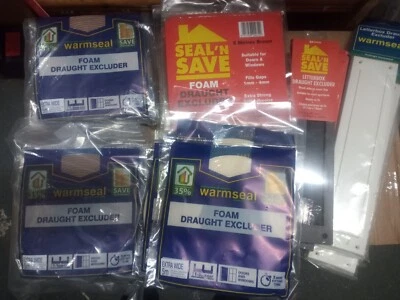 JOB LOT Foam Tape Draught Excluder Seal Strip Insulation Window Door Letterbox - Image 1 of 4