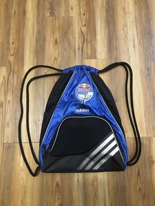 Vintage Adidas Red Bull Midnight Run Energy Drink Draw String Bag Blue - Picture 1 of 18