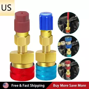 R1234YF To R134A Adapter Kit Quick Couplers High/Low Side Conversion For Car A/C - Picture 1 of 7