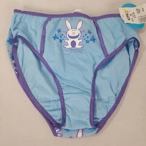 Bragas It's Happy Bunny Niña 2 Pares Azul Púrpura Talla 6 Nuevas LO QUE SEA - Imagen 1 de 3