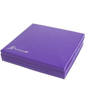 ProSource fit Tri-Fold Folding Exercise Mat Purple 6’L x 2’w x 1.5” T - Picture 1 of 3