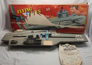 🛩 RARE VINTAGE 1970 MATTEL FLYING ACES ATTACK CARRIER FLAGSHIP PARTS OR REPAIR 