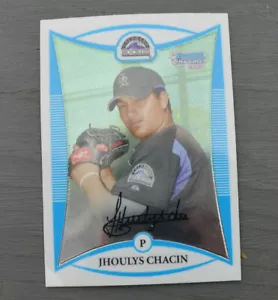 2007 Jhoulys Chacin BCP 188 Colorado Rookies Chrome Card - Picture 1 of 2