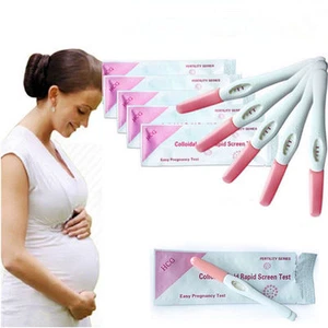 5 Pcs Home Private Early Pregnancy HCG Urine Midstream Test Strips Stick Kit - Picture 1 of 9