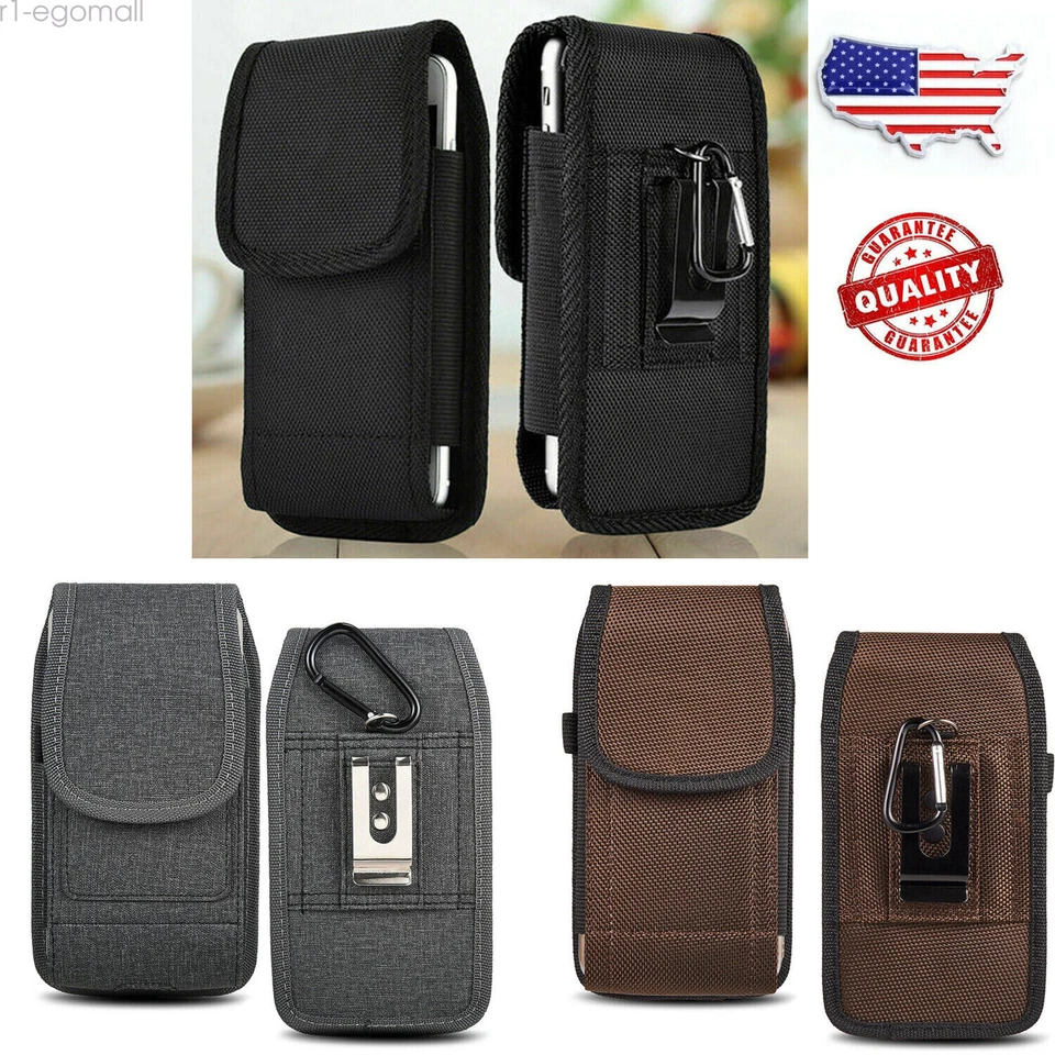 Cell Phone Holster Vertical Pouch With Belt Clip Carrying Case Holster Cover - Image 1 of 4
