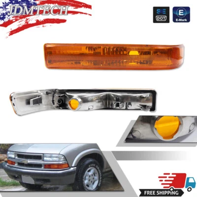 Juego de luces de giro delanteras para Chevrolet S10 GMC Sonoma Jimmy Blazer 1998-2004 Foto 1 de 4