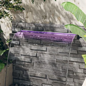 vidaXL Wasserfall-Element mit RGB LEDs Edelstahl 108 cm - Bild 1 von 1