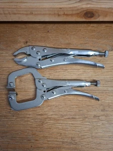 2er Set Kleine WWS Gripzangen in silber, gebraucht - Bild 1 von 6