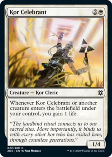 x1 Kor Celebrant - Zendikar Rising - NM - MTG - Image 1 of 1