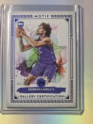 2023-24 Topps Motif - Derek Lively II #53 Blue Rookie 02/49 RC Jersey # Match! - Image 1 of 3