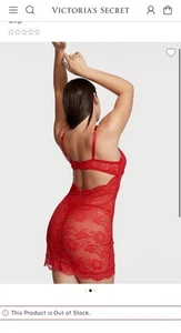 Victoria's Secret Babydoll sexy Dessous Kleid Spitze Slip Fee kokett Medium - Bild 1 von 21