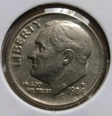 1984 D RPM Roosevelt Dime... com enchimento "4" - Imagem 1 de 3
