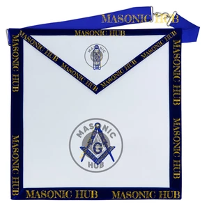 Freimaurer Junior Warden Schürze - Texas Regulation Blue Lodge Offiziersschürze - Bild 1 von 7