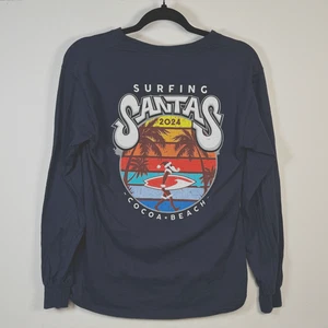 Nueva Camiseta Ron Jon Surf Shop Para Hombre Azul Marino Pequeña Algodón Manga Larga - Imagen 1 de 9